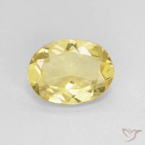 1.45ct Naturel Jaune clair Béryl, ovale, VS