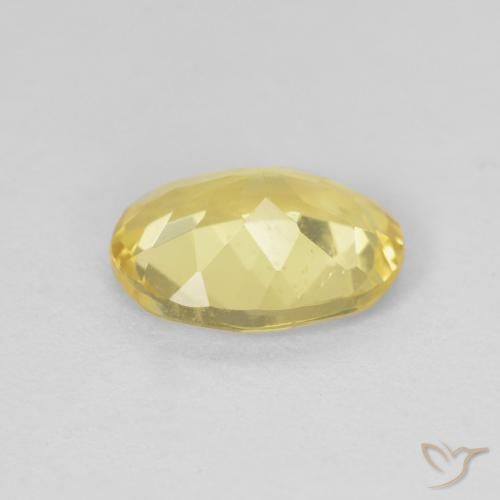 Béryl Jaune clair naturelle ovale, 1.45 ct, VS