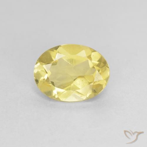 1.07ct Naturel Jaune Dijon très clair Béryl, ovale, VS