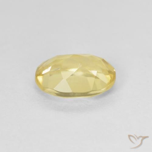 Béryl Jaune moyen naturelle ovale, 1.25 ct, VS