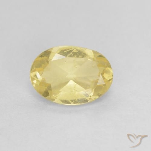 0.75ct Naturel Jaune clair Béryl, ovale, VS