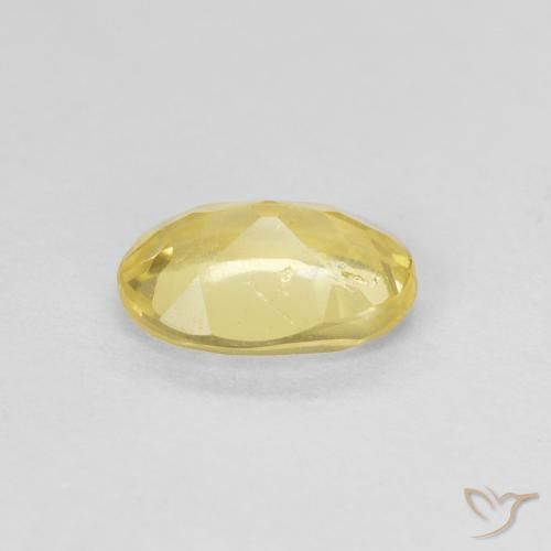 Béryl Jaune clair naturelle ovale, 0.75 ct, VS