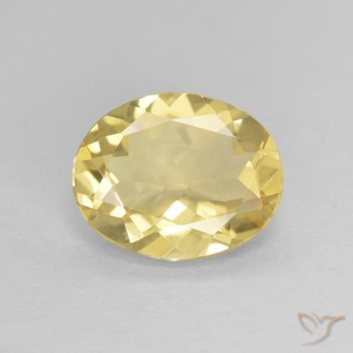 1.84ct Naturel Jaune clair Béryl, ovale, VVS
