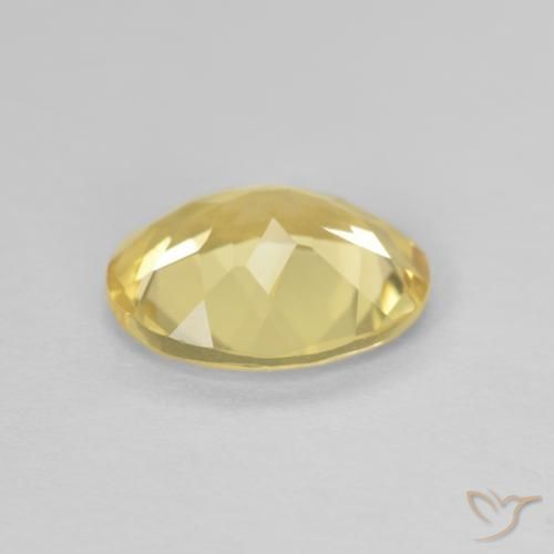 Béryl Jaune clair naturelle ovale, 1.84 ct, VVS
