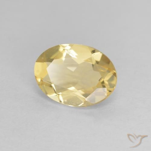 Béryl Doré léger naturelle ovale, 1.49 ct, VVS