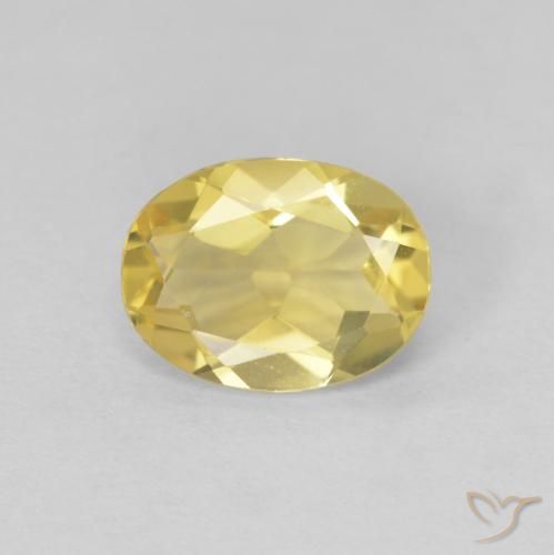 1.53ct Naturel Doré léger Béryl, ovale, VVS