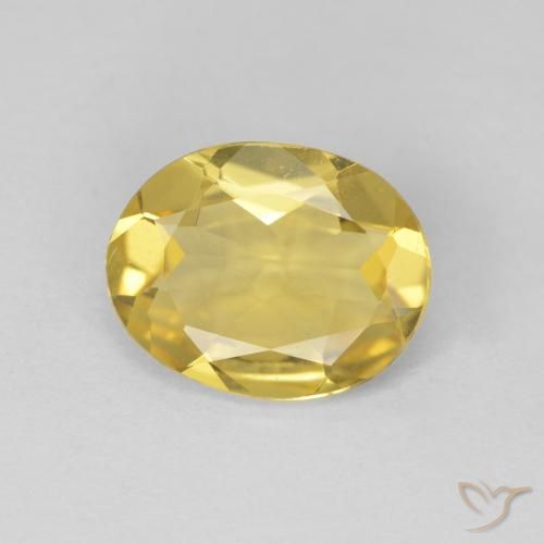 1.70ct Naturel Jaune doré léger Béryl, ovale, VVS