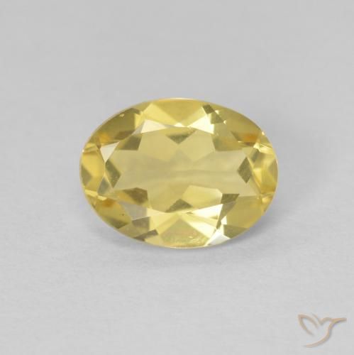 1.53ct Naturel Doré léger Béryl, ovale, VVS