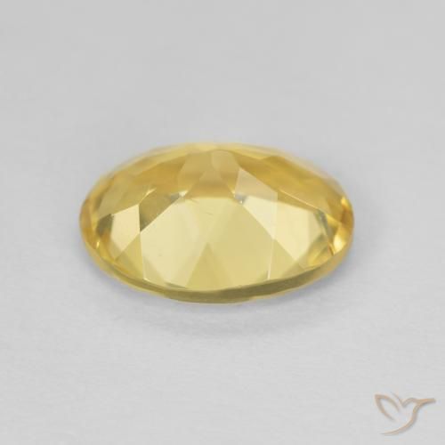 Béryl Jaune clair naturelle ovale, 2.19 ct, VVS