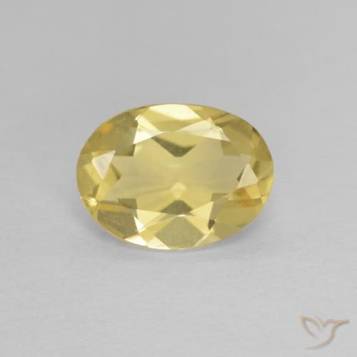 1.33ct Naturel Jaune clair Béryl, ovale, VVS
