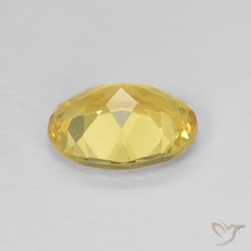 Béryl Jaune doré léger naturelle ovale, 1.97 ct, VVS