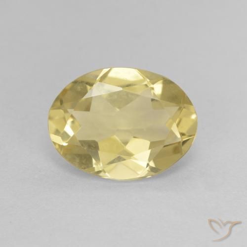 1.64ct Naturel Jaune doré léger Béryl, ovale, VVS