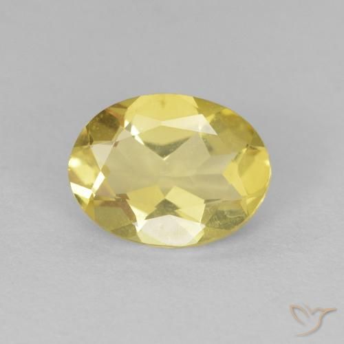 1.43ct Naturel Jaune clair Béryl, ovale, VVS