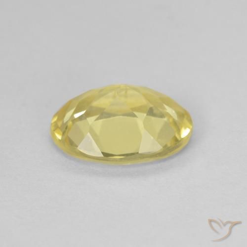 Béryl Jaune clair naturelle ovale, 1.43 ct, VVS