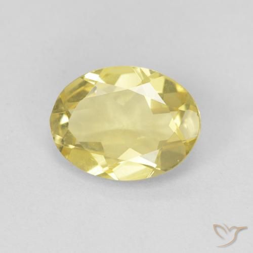 1.43ct Naturel Doré léger Béryl, ovale, VVS