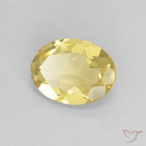 Béryl Doré léger naturelle ovale, 1.43 ct, VVS