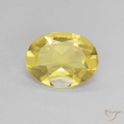 1.33ct Naturel Doré léger Béryl, ovale, VVS