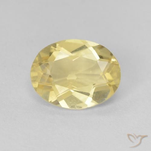 1.70ct Naturel Jaune clair Béryl, ovale, VVS