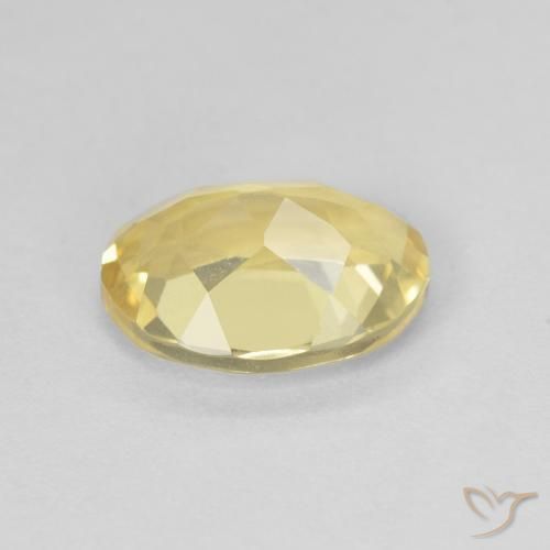Béryl Jaune clair naturelle ovale, 1.70 ct, VVS