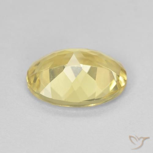 Béryl Jaune clair naturelle ovale, 2.03 ct, VVS