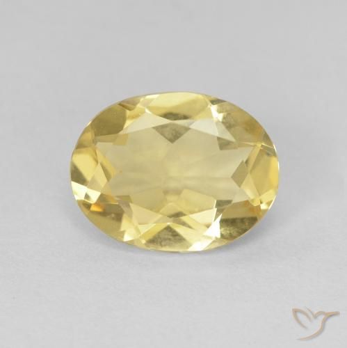 1.56ct Naturel Doré léger Béryl, ovale, VVS