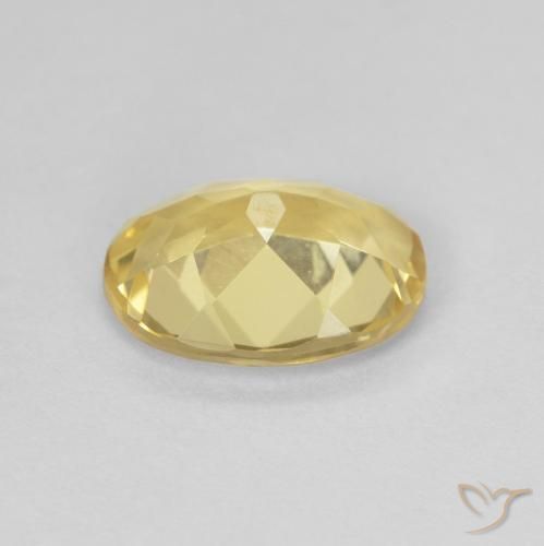 Béryl Doré léger naturelle ovale, 1.56 ct, VVS
