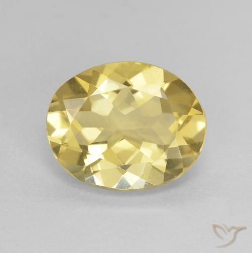2.15ct Naturel Jaune doré léger Béryl, ovale, VVS