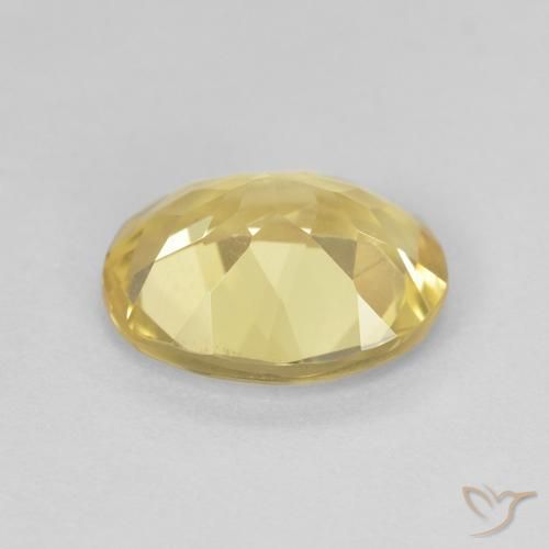 Béryl Jaune doré léger naturelle ovale, 2.15 ct, VVS