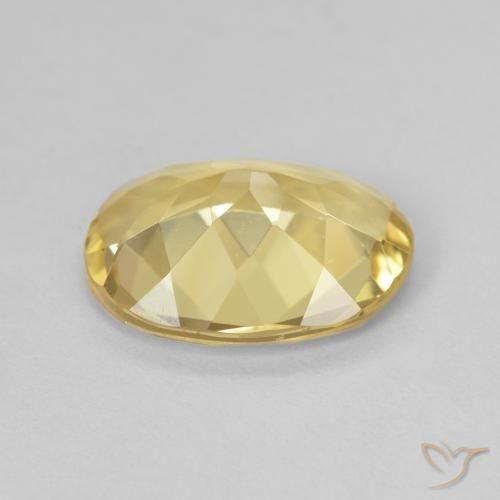 Béryl Jaune doré léger naturelle ovale, 1.96 ct, VVS