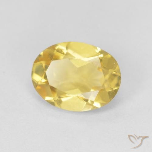 1.14ct Naturel Doré léger Béryl, ovale, VVS-VS