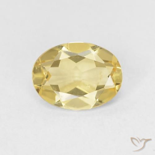 1.07ct Naturel Jaune clair Béryl, ovale, VS