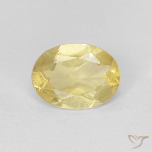 0.76ct Naturel Doré léger Béryl, ovale, VS