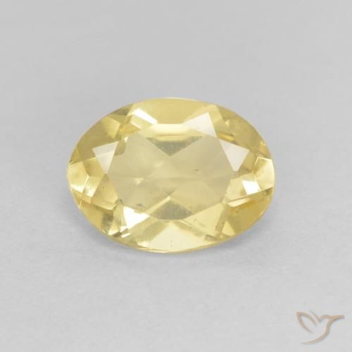 1.11ct Naturel Jaune doré léger Béryl, ovale, VS