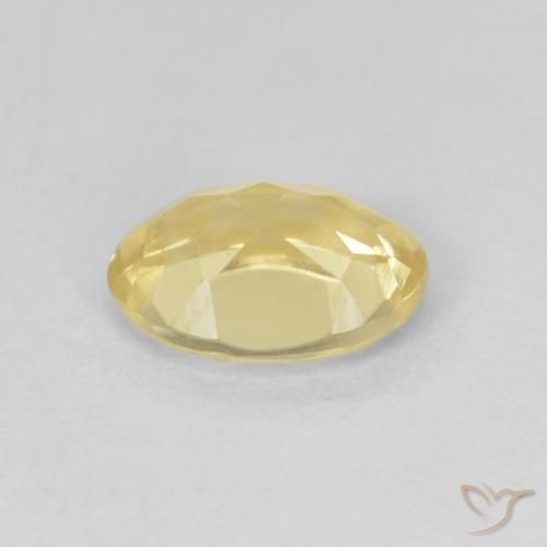 Béryl Jaune doré léger naturelle ovale, 1.11 ct, VS