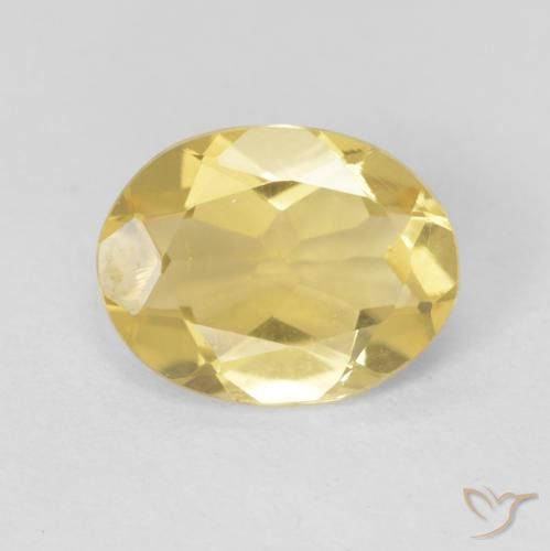 1.56ct Naturel Doré léger Béryl, ovale, VS
