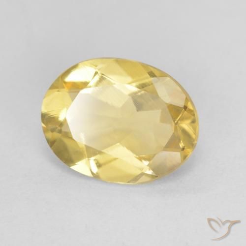 Béryl Doré léger naturelle ovale, 1.56 ct, VS