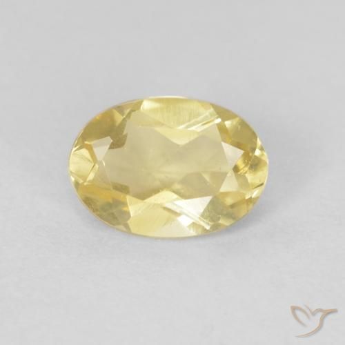 0.66ct Naturel Doré léger Béryl, ovale, VS