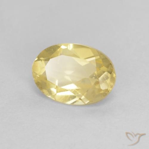 Béryl Doré léger naturelle ovale, 0.66 ct, VS
