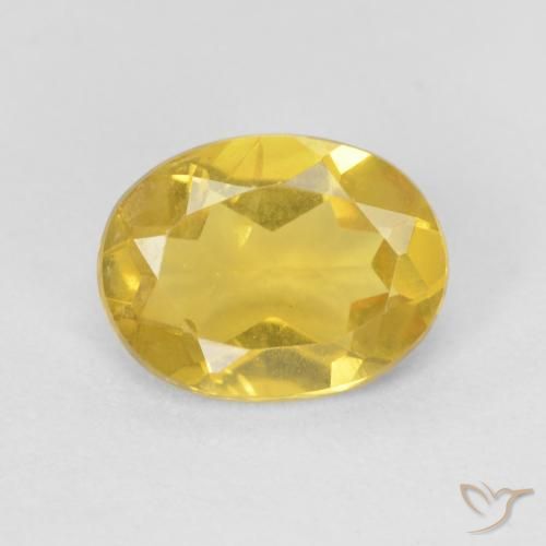 0.89ct Naturel Jaune doré léger Béryl, ovale, VS
