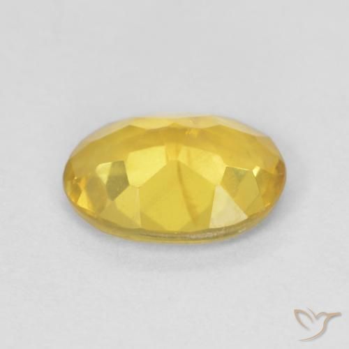 Béryl Jaune doré léger naturelle ovale, 0.89 ct, VS