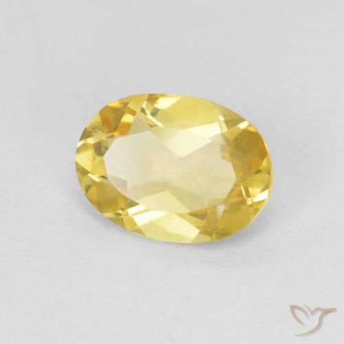 Béryl Doré léger naturelle ovale, 1.10 ct, VS