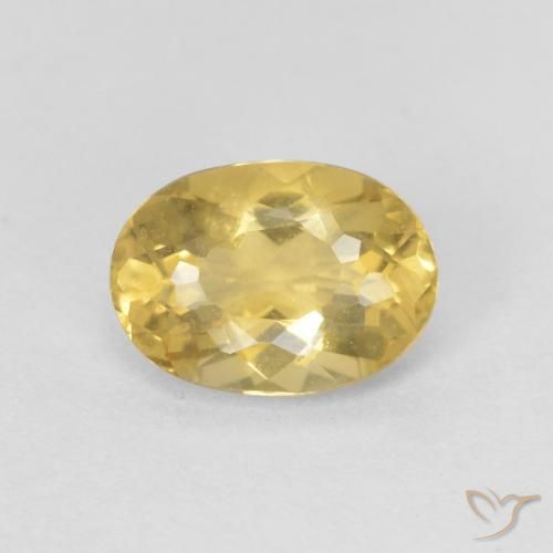 0.69ct Naturel Jaune doré léger Béryl, ovale, VS