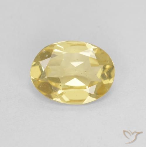 1.00ct Naturel Jaune clair Béryl, ovale, VS