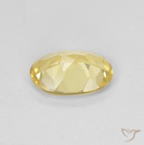 Béryl Jaune clair naturelle ovale, 1.00 ct, VS