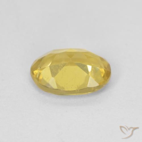 Béryl Jaune doré léger naturelle ovale, 1.17 ct, VS