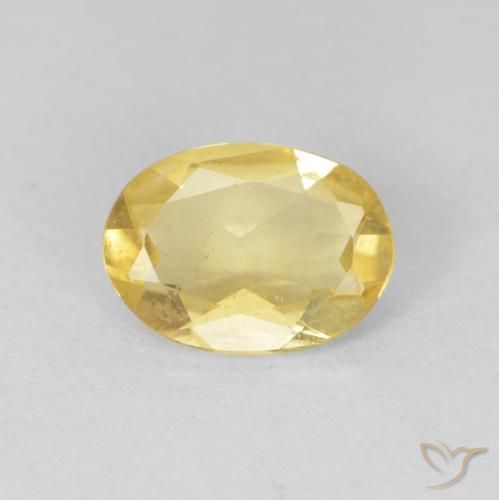 0.90ct Naturel Doré léger Béryl, ovale, VS