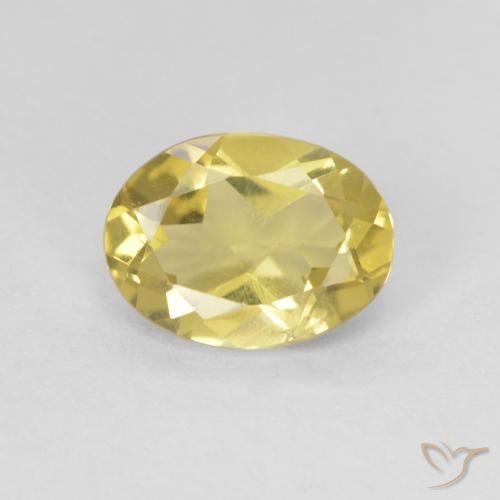 1.13ct Naturel Doré léger Béryl, ovale, VS
