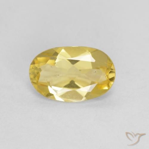 0.54ct Naturel Doré léger Béryl, ovale, VS