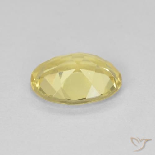 Béryl Doré léger naturelle ovale, 1.54 ct, VVS-VS