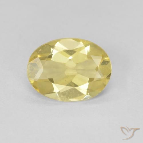 1.34ct Naturel Doré léger Béryl, ovale, VVS-VS